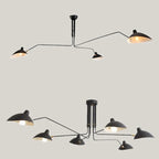 Nordic Spider LED Ceiling Lamp Iron Black Industrial Decor Living Room Light