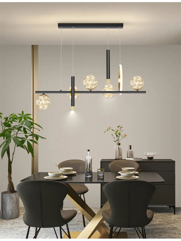 LED Chandelier: Modern Whole House Indoor Lighting for Bedroom, Living Hall, and Dining Room