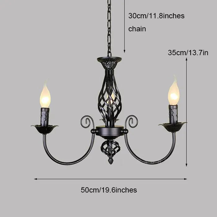 Modern Chandeliers: Elegant Wrought Iron Lighting for Home, Hotel, and Dining Spaces