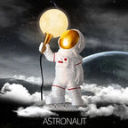 Astronaut LED Table Lamp: Modern Resin Desk Light for Kids Room, Space-themed Decor