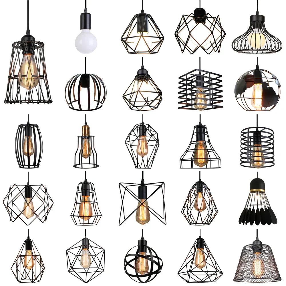 LED Pendant Lights Vintage Hanging Lamp Industrial Ceiling Fixture E27