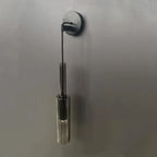 Smoky Gray Glass Wall Light Modern Bar Living Room LED Sconce Fixture