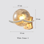 Japanese Moon Wood Wall Lamp - Minimalist Design - LED Sconce Lights