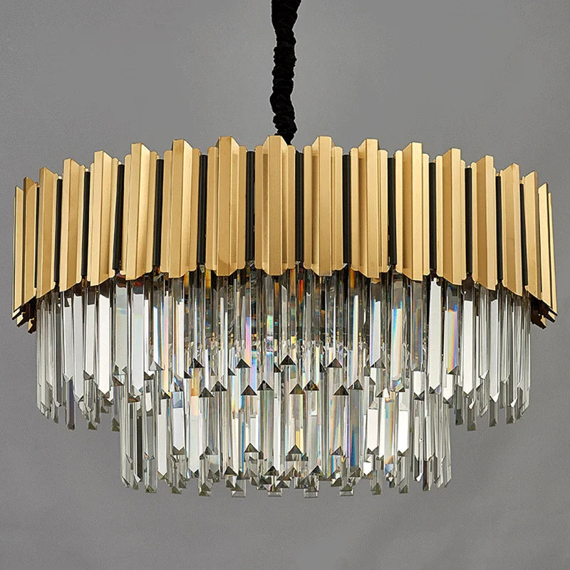 Modern Crystal Chandelier LED Light for Living Room Hotel Restaurant Bedroom