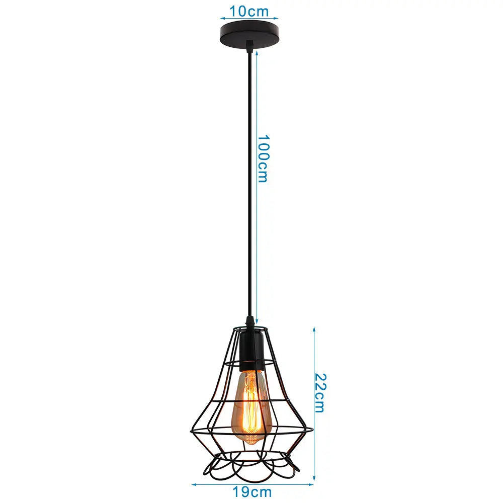 Industrial LED Pendant Ceiling Light for Home Living Room Kitchen Decor