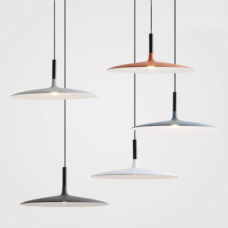 Nordic Scandinavian Pendant Light Metal Suspension Saucer Lamp
