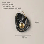 Marble Wall Lamp: Postmodern Light Luxury for Living Room, Bedside, Hotel Decoration