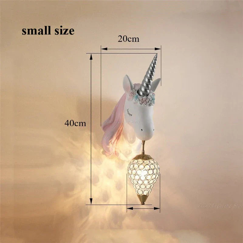 Unicorn Wall Lamp for Children's Room Decor