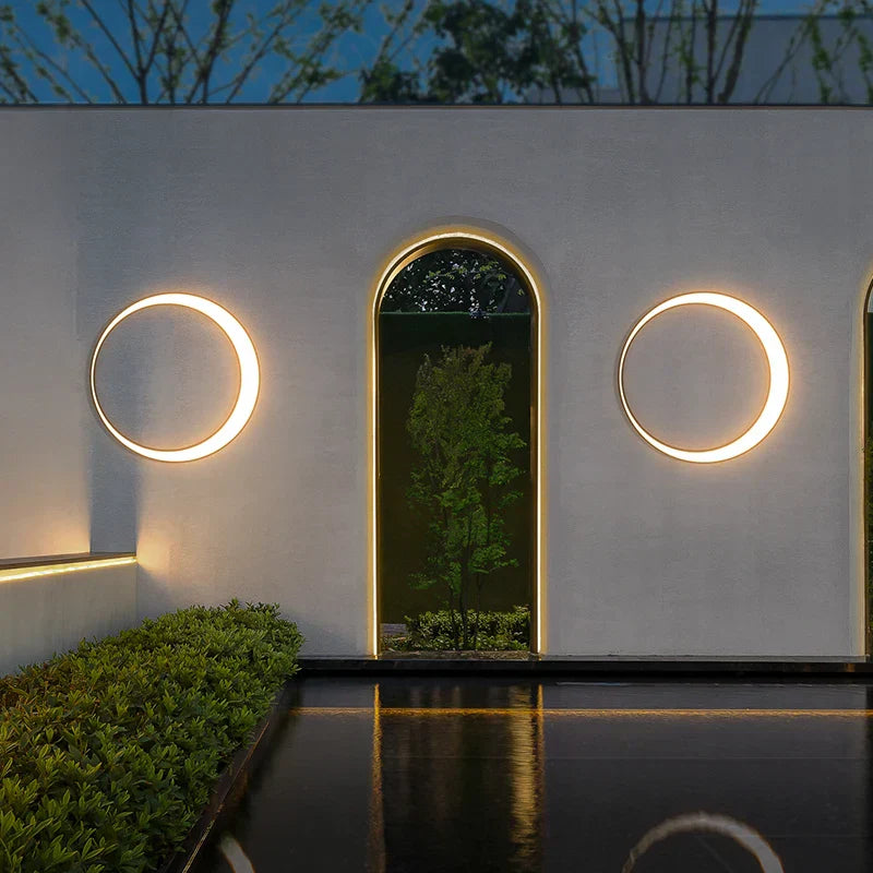 Stainless Steel Moon Lamp for Street Garden, IP65 Waterproof, Outdoor Sconce