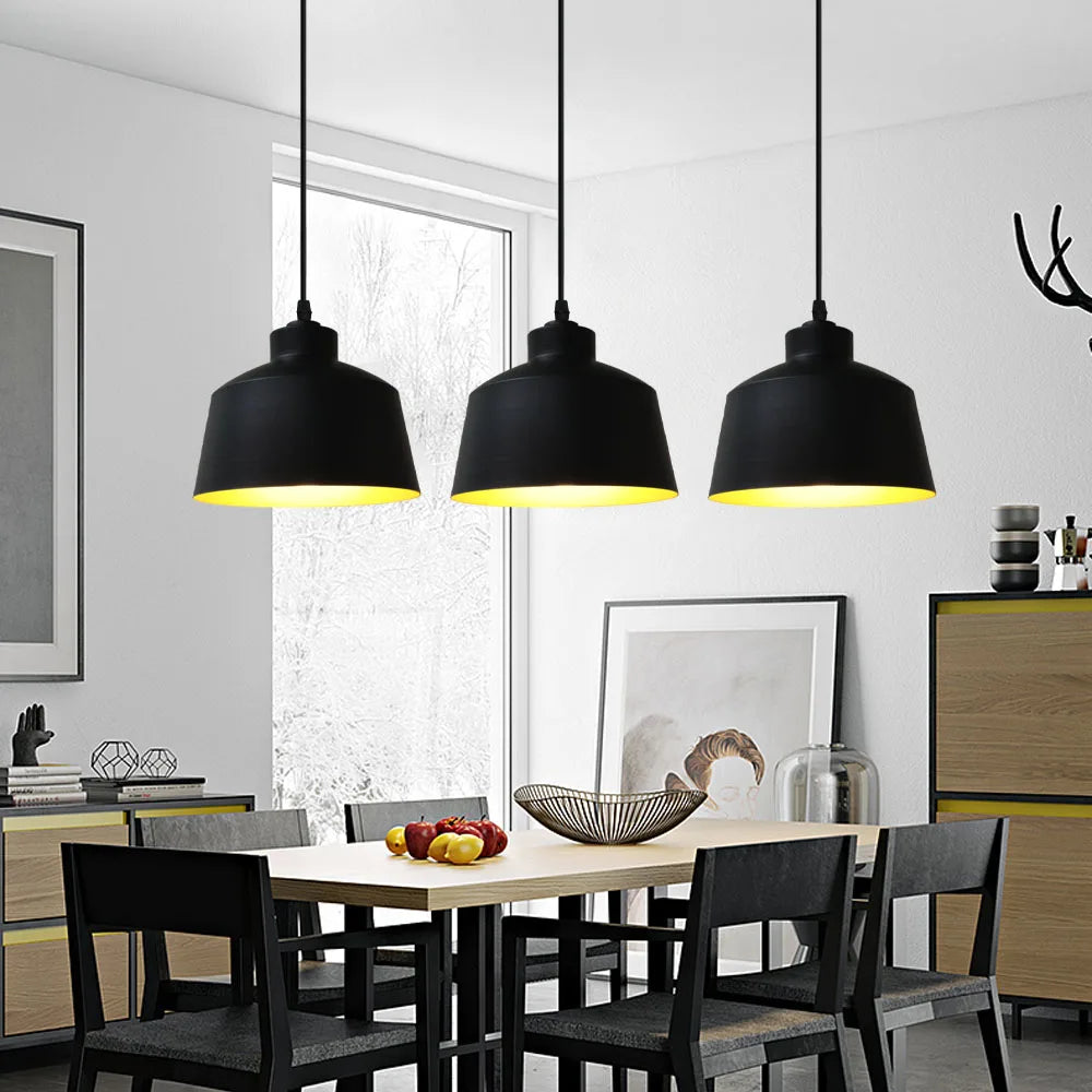 Nordic Loft Pendant Lights for Dining Room Kitchen Island E27