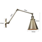 Metal Bell Wall Lights: Elegant European American Style Bedside Lights