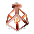 Rose Gold Iron Ceiling Light for Chic Home Decor, Modern Nordic Design