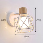 Iron Cage LED Wall Light for Home Decor Indoor Lighting Fixture