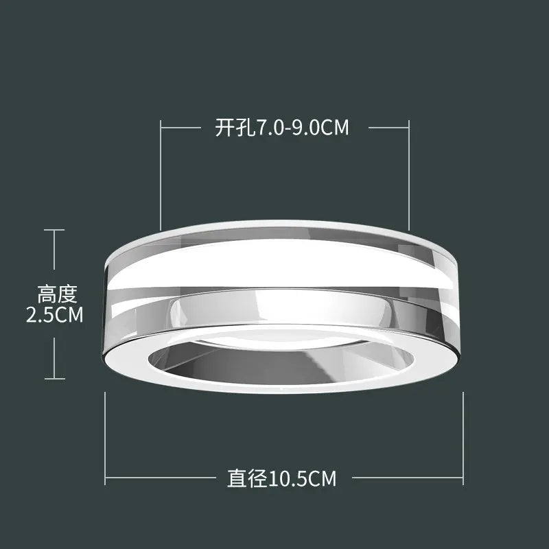 Crystal LED Ceiling Spotlight for Living Room, Bedroom, Bathroom - Modern Embedded Kitchen Light Fixtures