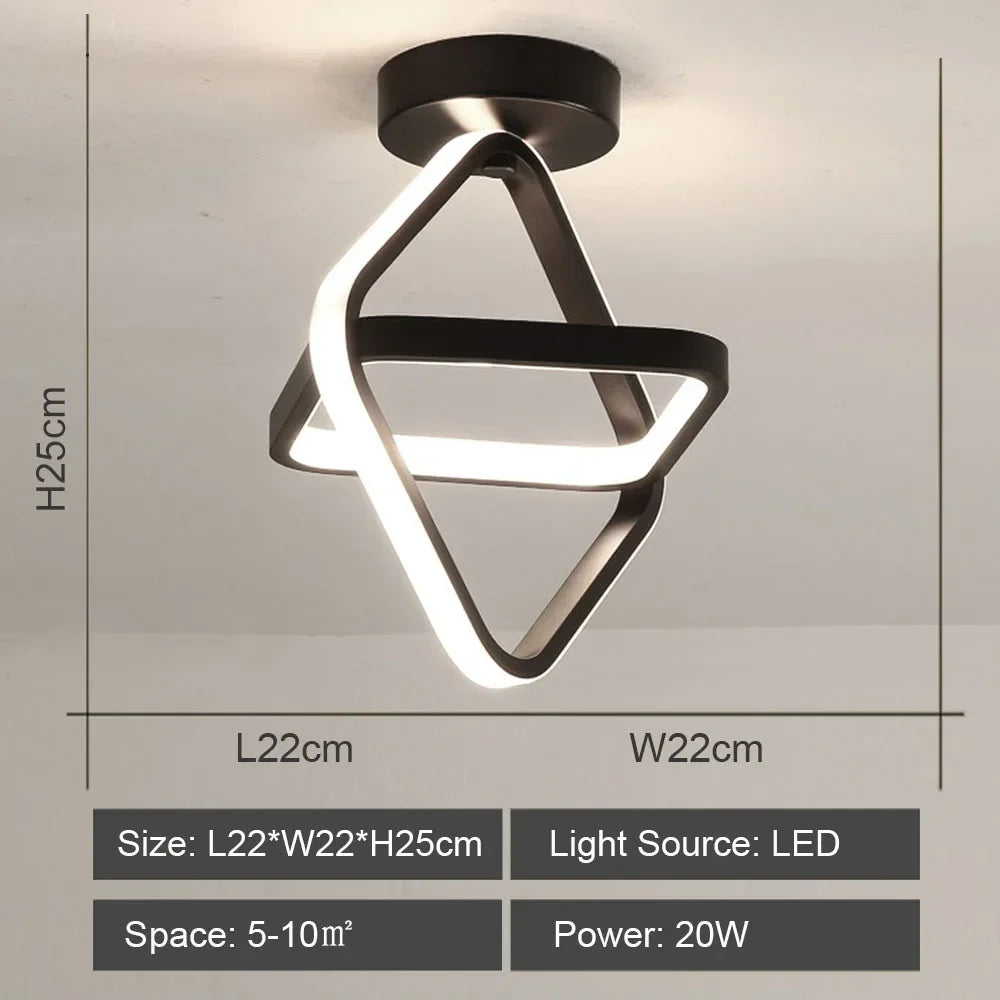 Modern LED Ceiling Lamp for Indoor Lighting Minimalist Chandelier