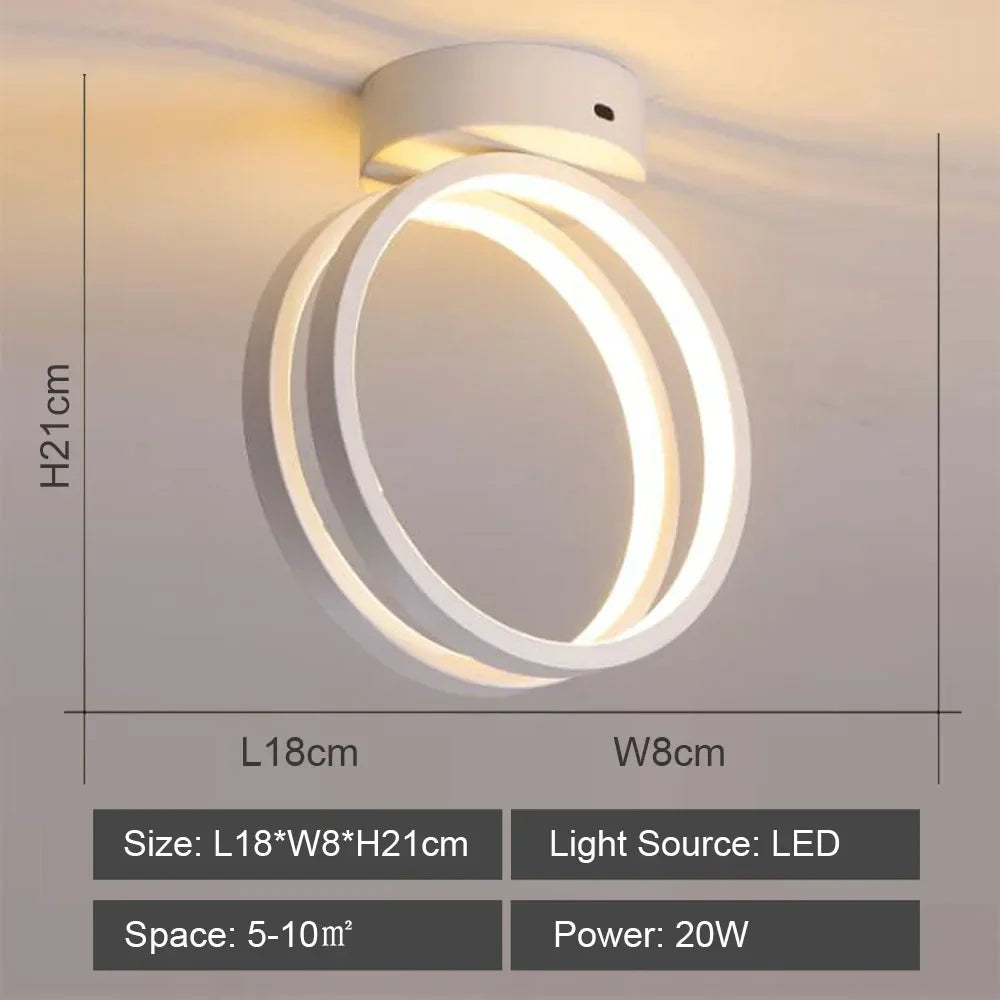 Modern LED Ceiling Lamp for Indoor Lighting Minimalist Chandelier