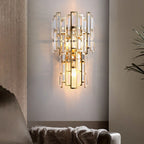 Rectangular Crystal Wall Sconce: Modern Light Luxury Indoor LED Lamp