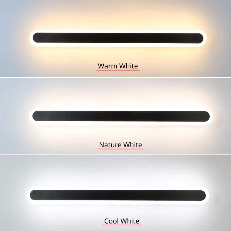 LED RGB Wall Light for Bathroom Mirror Bedroom Bedside Indoor Decoration