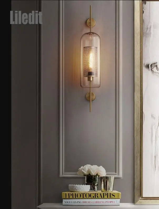 LED Wall Sconce Light Fixture Vintage Style for Bedroom Living Room Home Decor