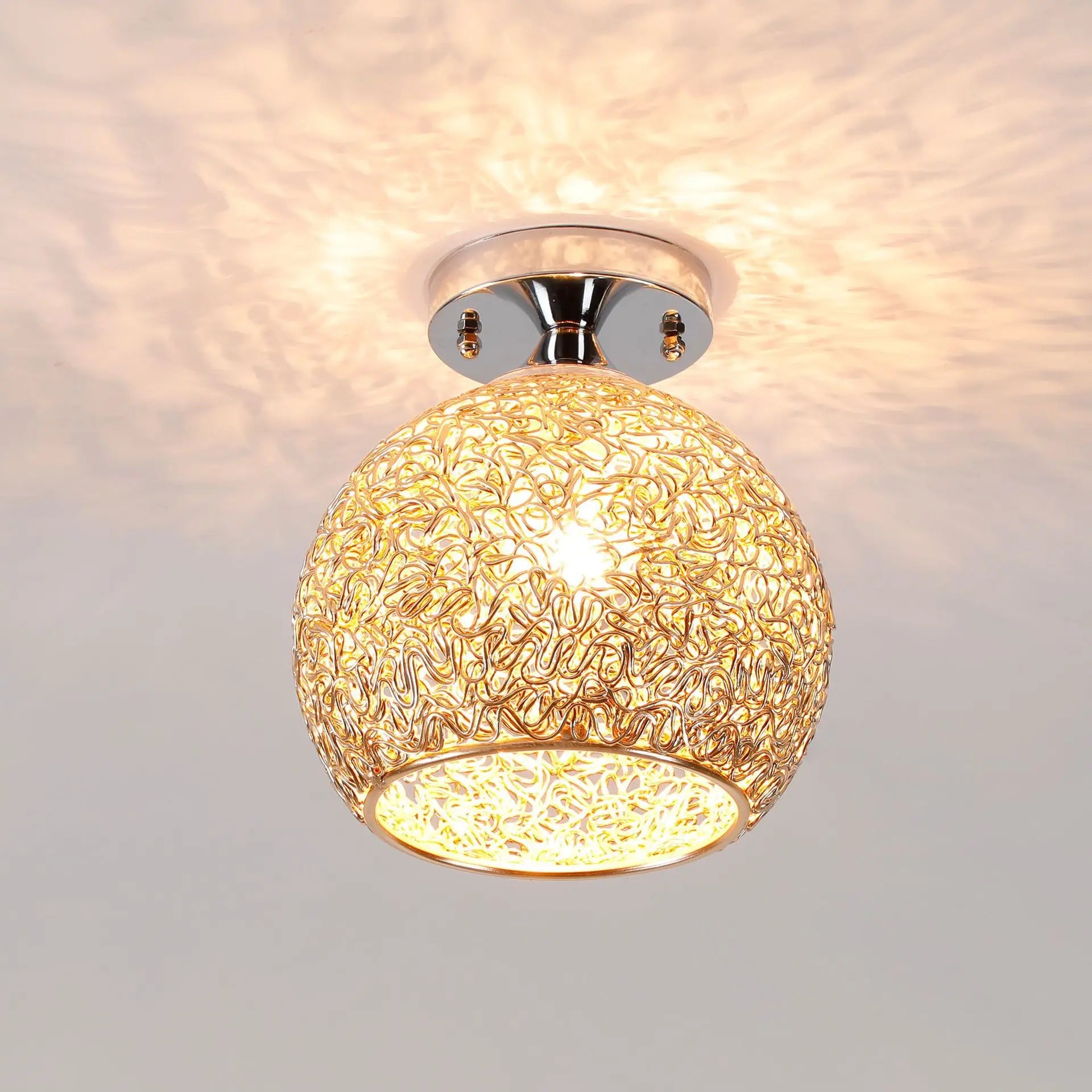 Glass Ball LED Ceiling Lights for Home Decor and Minimalist Living Rooms