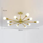 LED Wooden Ceiling Lights w/ E27 Bulb for Modern Livingroom & Bedroom