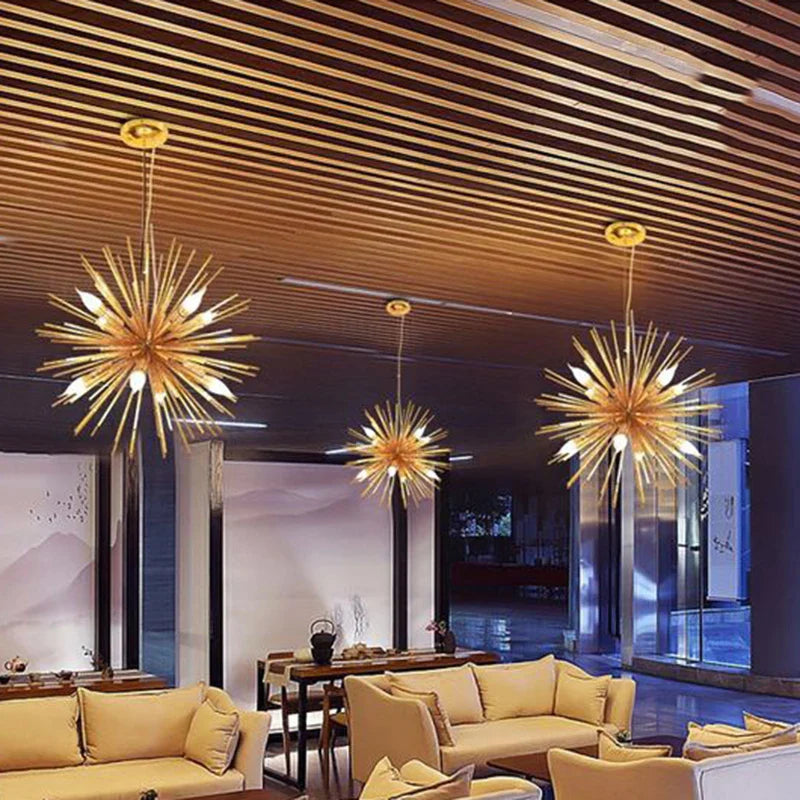 Dandelion Sea Urchin Chandelier LED Indoor Lighting.
