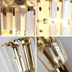 Crystal Torch Wall Lamp: Modern Light Luxury for Living Room, Bedroom, Study, Restaurant.