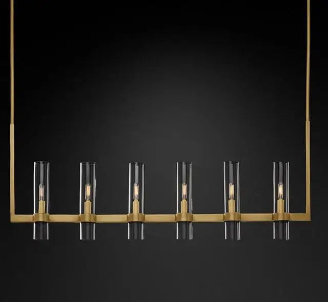 Glass Chandelier Pendant Lamp with E14 LED, Chrome Finish, Retro Design