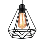 Industrial Vintage Iron Cage Pendant Light for Home Kitchen Living Room Décor