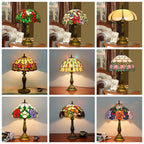 Dragonflys Tiffany Stained Glass Table Lamp Vintage Bedroom Desk Light