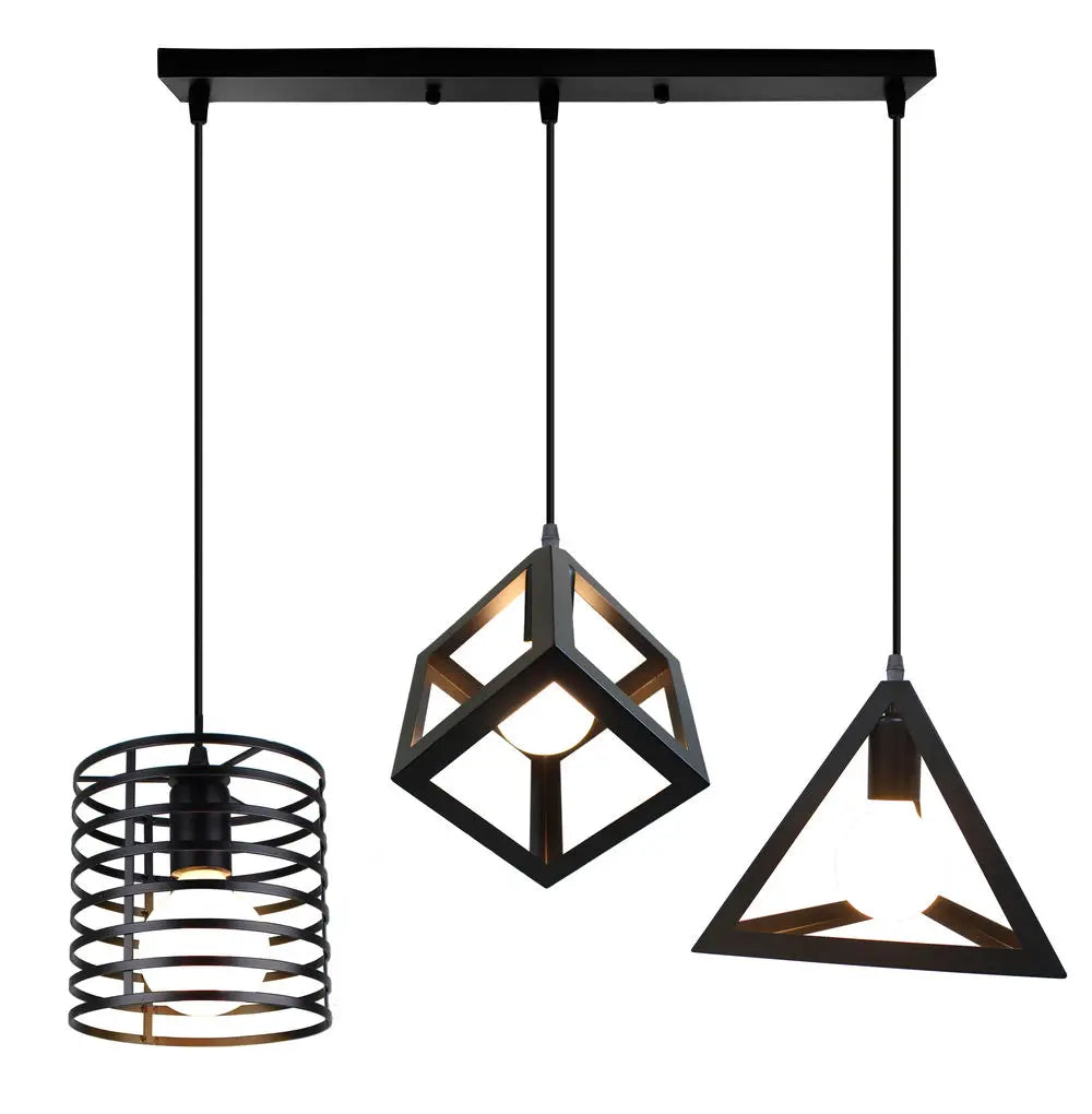 Vintage Industrial Pendant Light LED Ceiling Chandelier for Home Kitchen