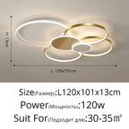 LED Ceiling Chandelier Light for Living Room Bedroom Dining Hall Indoor Lighting Fixtures