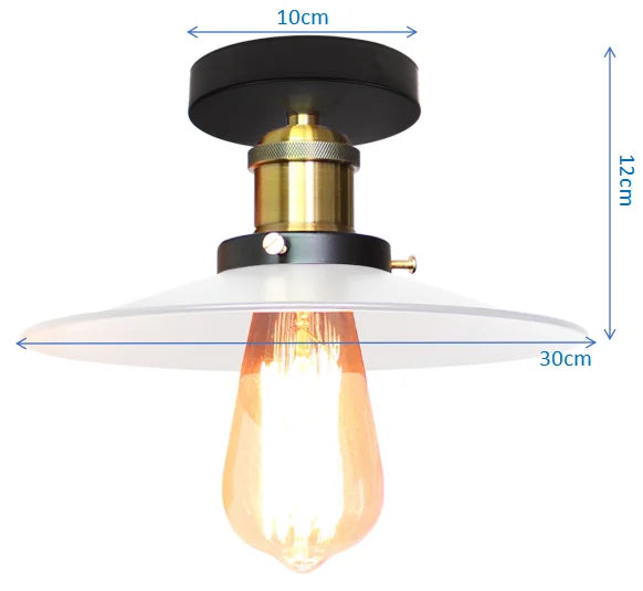 Vintage Industrial LED Ceiling Light for Home Kitchen Bar Lighting