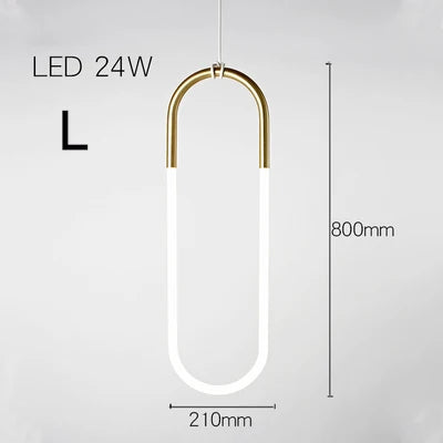 Gold Pendant Lights Energy Saving for Living Room Hanglamp