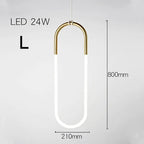 Gold Pendant Lights Energy Saving for Living Room Hanglamp