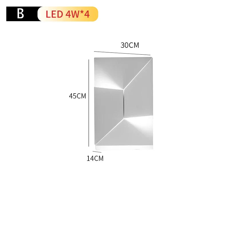 Geometric Art Indoor Wall Lamp for Bedroom Living Room Staircase Home Decor