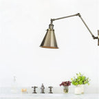 Metal Bell Wall Lights: Elegant European American Style Bedside Lights