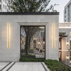 Outdoor LED Wall Lamp Gold Light for Garden Porch Sconces