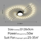 Modern Led Chandelier Fixture for Living Room Bedroom, Creative Ceiling Lamp