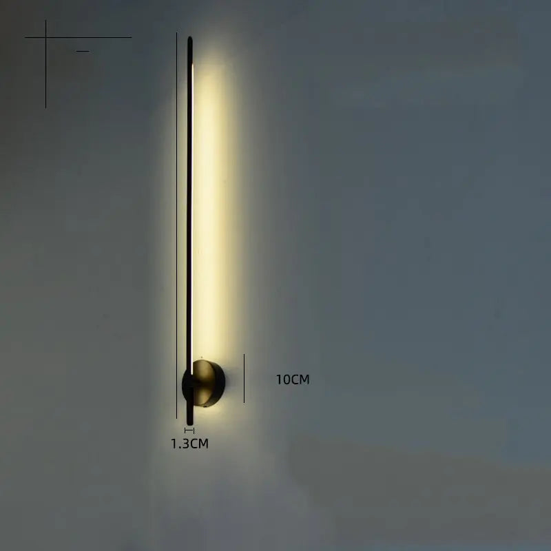 Gold Geometric Wall Lamp for Living Room, Bedroom, and Hotel Aisle