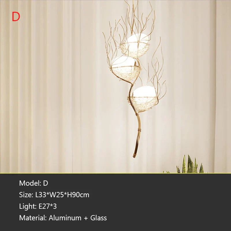 Bird's Nest LED Pendant Light for Dining Room, Cafe, Bar, Restaurant Decor