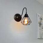 Iron Cage Guard Wall Sconce Vintage LED Light for Indoor Lighting