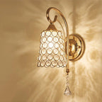 Crystal Wall Sconce: Modern Bedside Wall Lamp for Home Decor