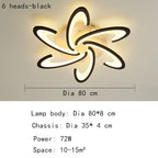 Petal Ceiling Lamp - Modern Black White Minimalist Lighting
