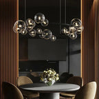 Glass Bubble Chandelier Light for Dining Room and Store