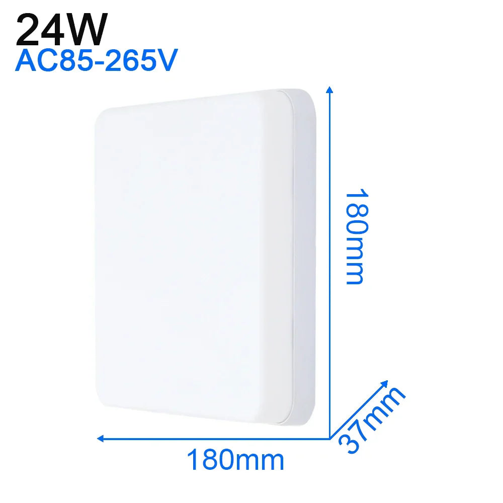 LED Ceiling Light: Modern Ultra-thin Panel, 6-48W, Surface Mounted for Living Room