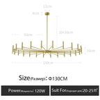 Modern Nordic LED Chandelier for Living Room Bedroom Office Study
