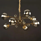 Modern Glass Ball LED Chandelier | Luxury Indoor Hanging Lamps for Living Room