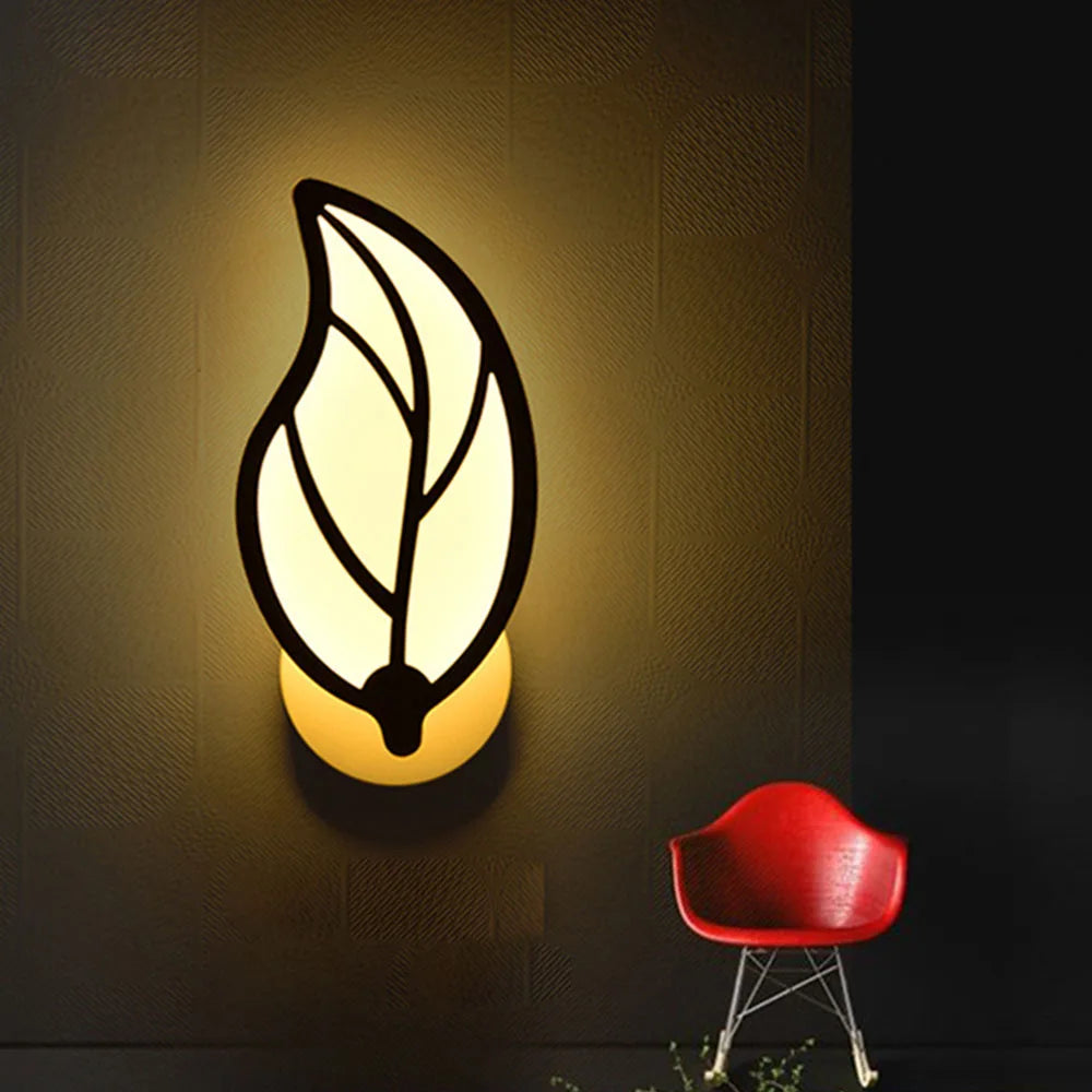 Leaf Shape LED Wall Sconce for Living Room Bedroom Decor
