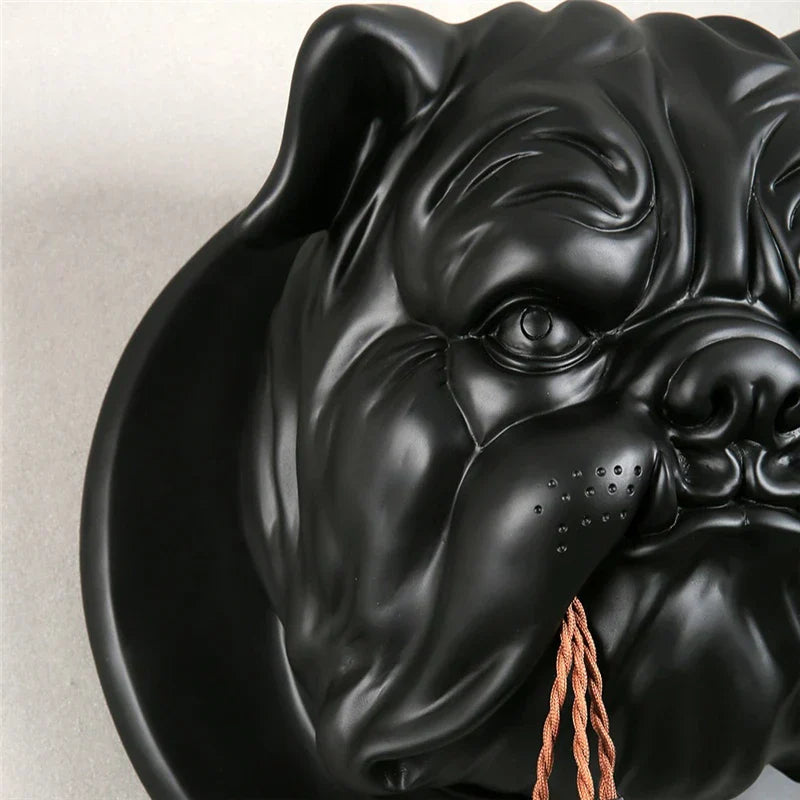 Bulldog Resin Wall Lamp for Living Room and Corridor Decor
